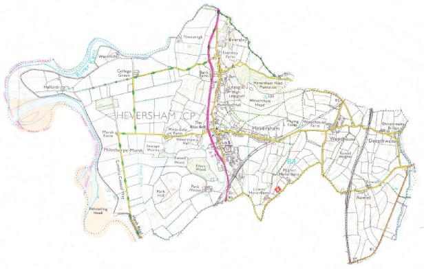 Heversham Parish Council home page map image